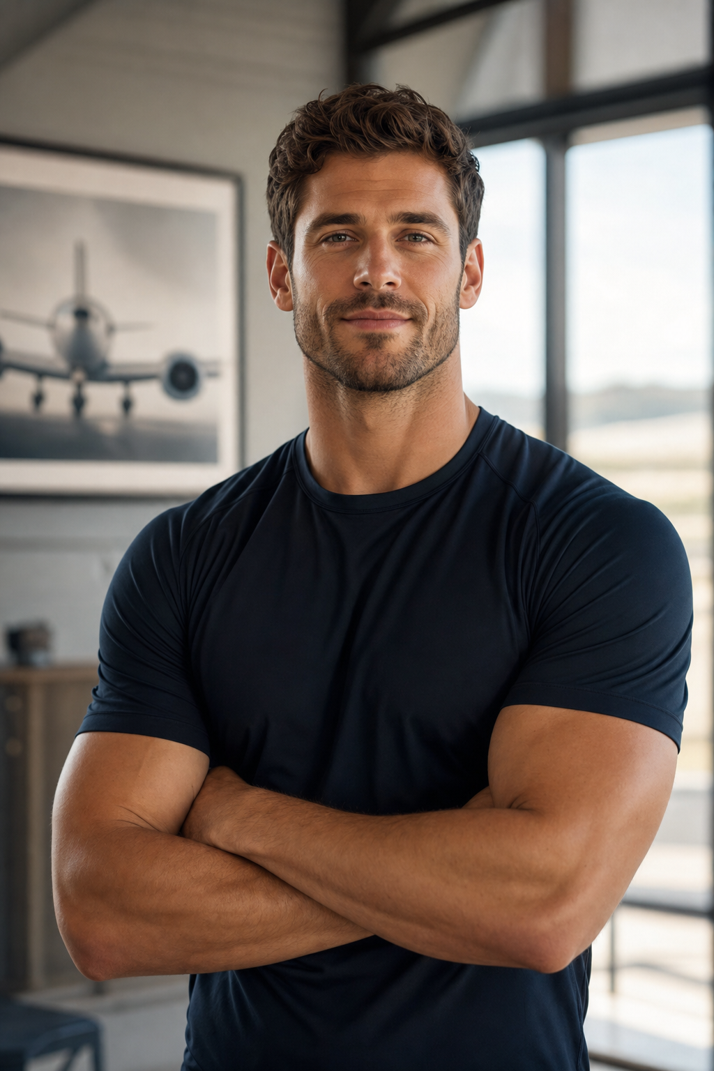Flightpath Fitness head coach standing in a bright studio